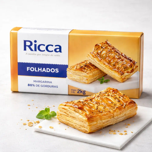 Margarina Folhada Ricca 2kg Bunge