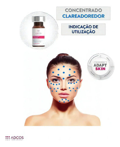 Concentrado Estéril Clareador Adcos 5 ampolas de 5ml cada