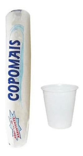 Copo Descartável Água 180ml Branco Copomais - 100 Unid Branco