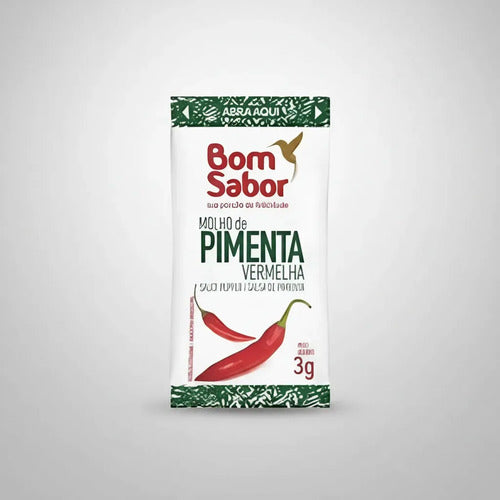 Molho Pimenta Sache 0.3 Ml Bom Sabor 200 Un Food Service