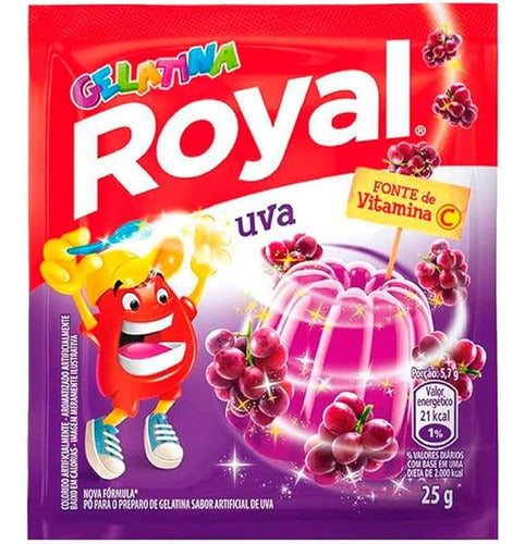 Gelatina de Uva Royal 25g