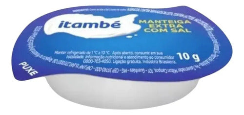 Manteiga com Sal Itambé Sache Blister 10g Kit 12 unidades