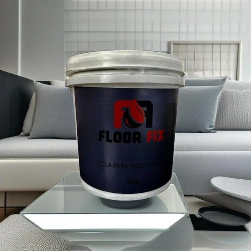 Cola Para Piso Vinilico Adesivo Floor Fix Balde 4kg Branco