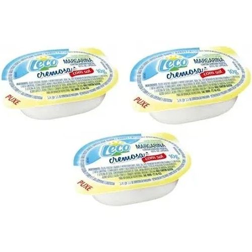 Margarina Com Sal Leco Cremosa Blister Sache 10g Caixa com 192 unidades