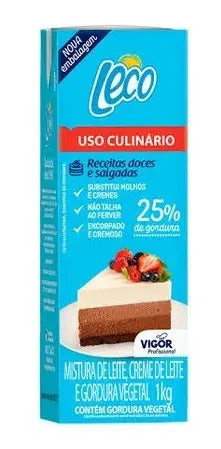 Creme Culinario Vigor Leco Le Chef 1kg - 3 Unidades