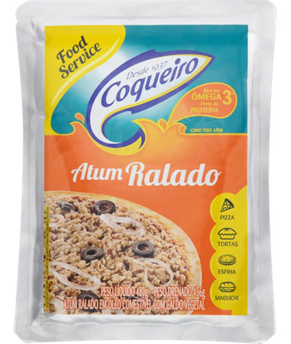 Atum Ralado Em Óleo Pouch 480g - Coqueiro