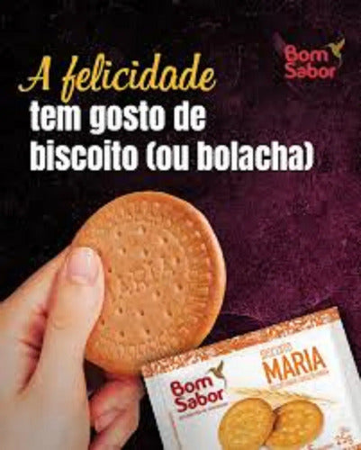 Biscoito 100 Un + 30 Geleia Saches Bom Sabor