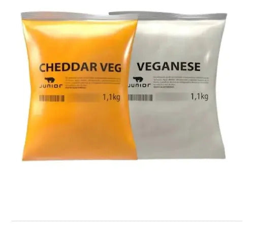 Cheddar Vegano 1,1kg + Maionese Vegana 1,1kg Junior - Kit