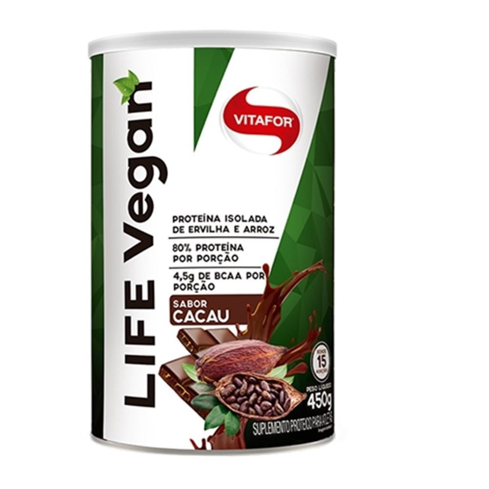 Life Vegan Cacau, Vitafor, 450G