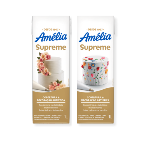 Chantilly Amélia Chanty Mix Supreme Vigor 1L Kit 3 Unidades