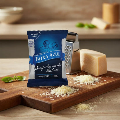 Queijo Ralado Parmesão Faixa Azul 50 Sachês 10g