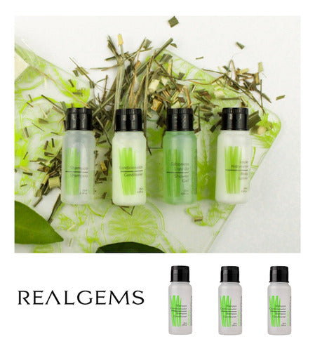 Kit 100 Mini Shampoo E Condicionador Capim Limão Realgems
