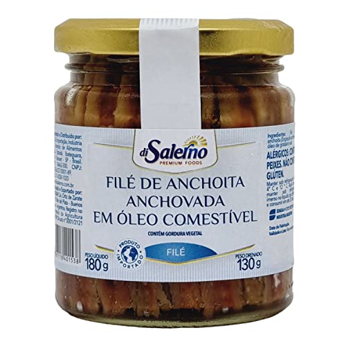File de Anchova Argentino Di Salerno vidro 180g
