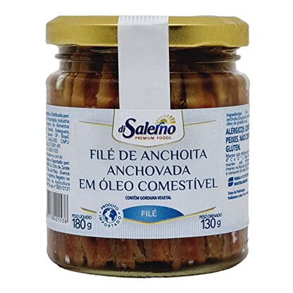 File de Anchova Argentino Di Salerno vidro 180g