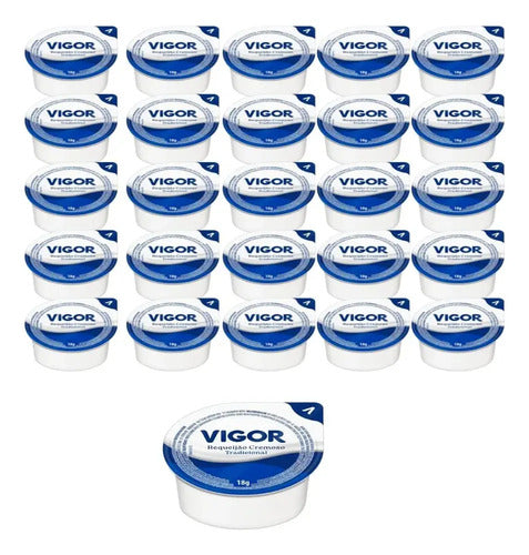 Requeijão Vigor Danubio Blister Sache 18g Kit 12 Unidades