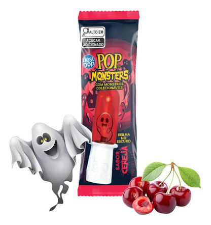 Pirulito Pop Monsters Sortidos 14g 24un