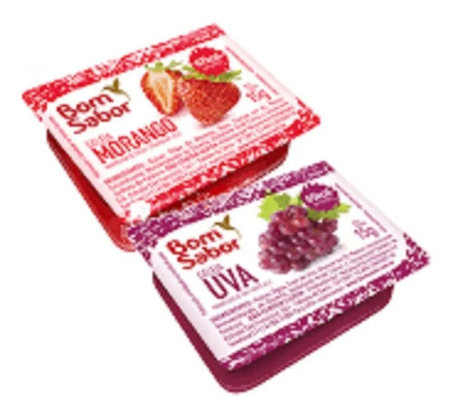 Geleia Diet Morango e Uva  Mista Sache Blister 15g Cx 144 un