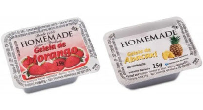 Geléia Homemade 15g Caixa C/ 72 Unidades - Abacaxi E Morango