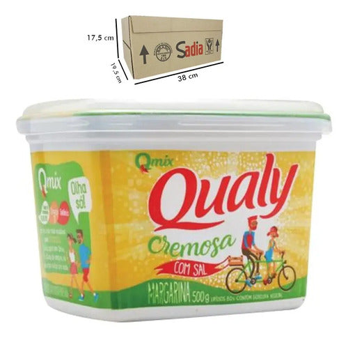 Margarina Qualy Com Sal Kit 12 Unidades 500g