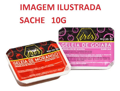 Geleia Blister Sache Isis 10g Morango E Goiaba 144 Unidades