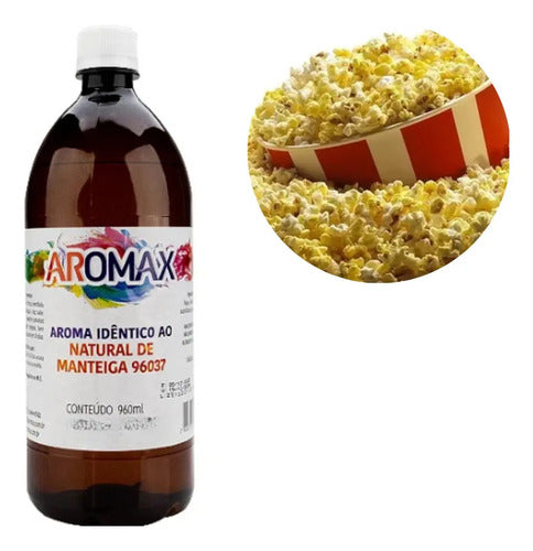 Aroma Essencia Aromatizante Natural Manteiga 960ml Aromax