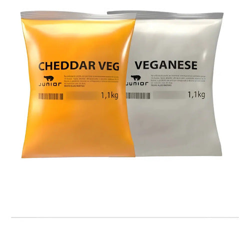 Cheddar Vegano 1,1kg + Maionese Vegana 1,1kg Junior - Kit