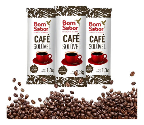 Café  Bom Sabor Stick Solúvel Sachê 1,3g Caixa 50 Saches