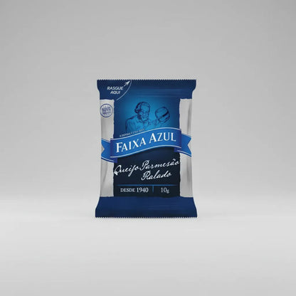 Faixa Azul Queijo Parmesão Ralado Sache 100 Unidades De 10g