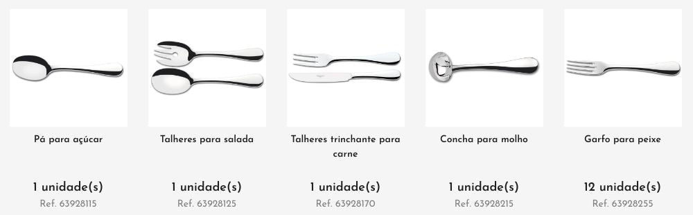 Conjunto Talheres De Prata 130 Peças 66928875 Tramontina Design Collection