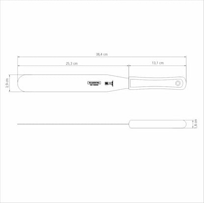Espátula Confeiteiro Inox Tramontina Profissional Branco