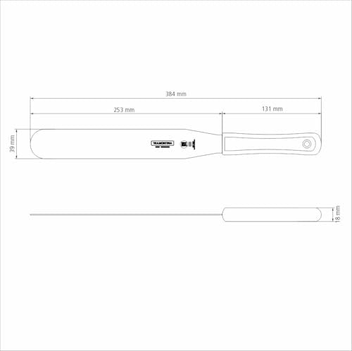Espátula Confeiteiro Inox Tramontina Profissional Branco