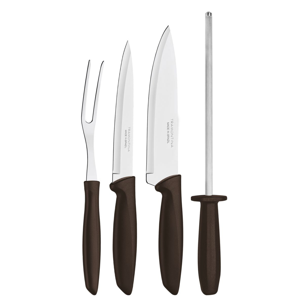 Kit Churrasco Inox 4pc Plenus Mar Tramontina Marron