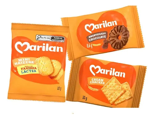 Biscoito Marilan Amanteigado Sortidos Chocolate Maizena 100un