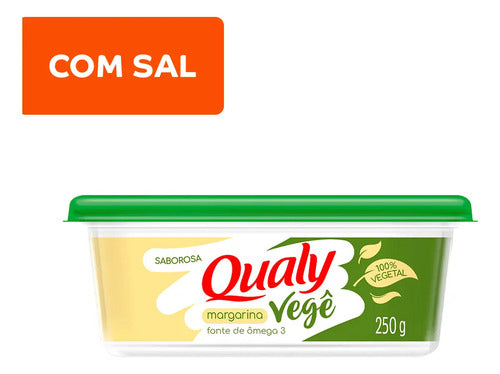 Margarina Vegana Vegê Qualy 250g Caixa Com 12 Unidades