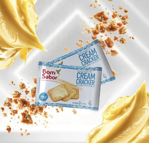 Biscoito Cream Cracker Sache 9g Bom Sabor Caixa 50 Un