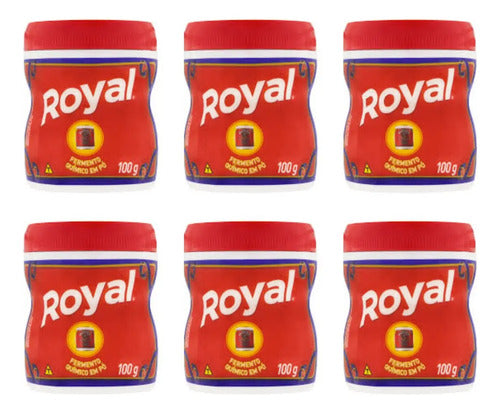Fermento Em Pó Royal 250g - Embalagem Com 6 Unidades