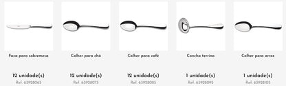 Conjunto Talheres De Prata 130 Peças 66928875 Tramontina Design Collection