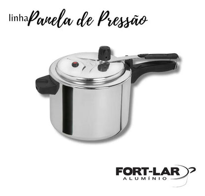 Panela De Pressao 4,5 Litros Polida Fortlar Cor Cinza