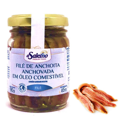 File de Anchova Argentino Di Salerno vidro 90g