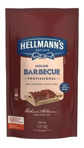 Molho Barbecue Uso Profissional Hellmann's Em Sachê 1.01 Kg