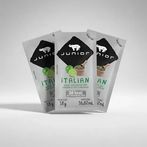 MOLHO ITALIAN JUNIOR SACHÊ 18G CAIXA 180 UNIDADES