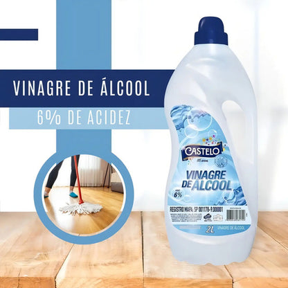 Vinagre De Álcool Concentrado 6% Castelo 2l