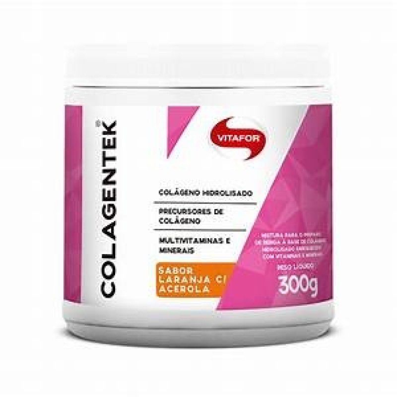 Colagentek, Vitafor, Laranja com Acerola, 300 g
