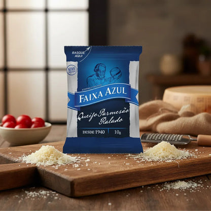 Queijo Ralado Parmesão Faixa Azul 50 Sachês 10g