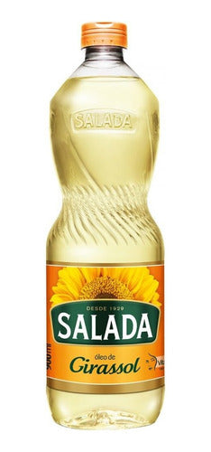 Óleo De Girassol Salada Garrafa Sem Glúten 900 Ml