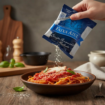 Queijo Ralado Parmesão Faixa Azul 50 Sachês 10g
