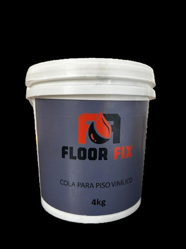 Cola Para Piso Vinilico Adesivo Floor Fix 4kg Kit 02 Unidade Branco