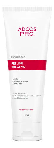 Peeling Tri Ativo Ácido Glicólico Esfoliante Adcos 120g