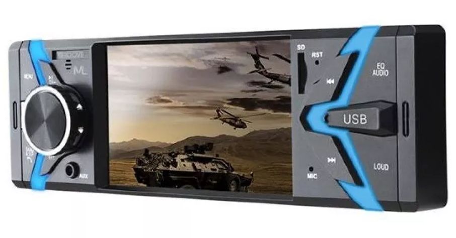 Som Automotivo Groove Tela 4 Pol. Bluetooth 4x45W RMS Multilaser - P3341