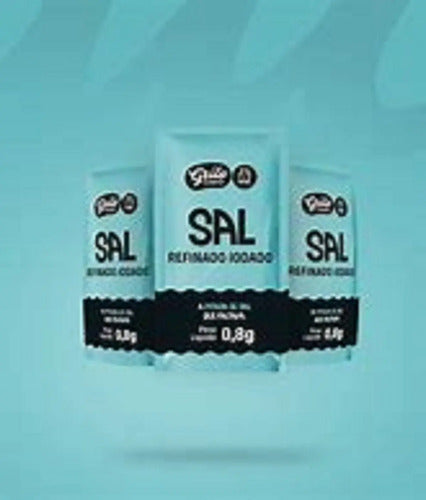 Sal Refinado Em Sachê 0.8g Grilo - Caixa 500 Unidades